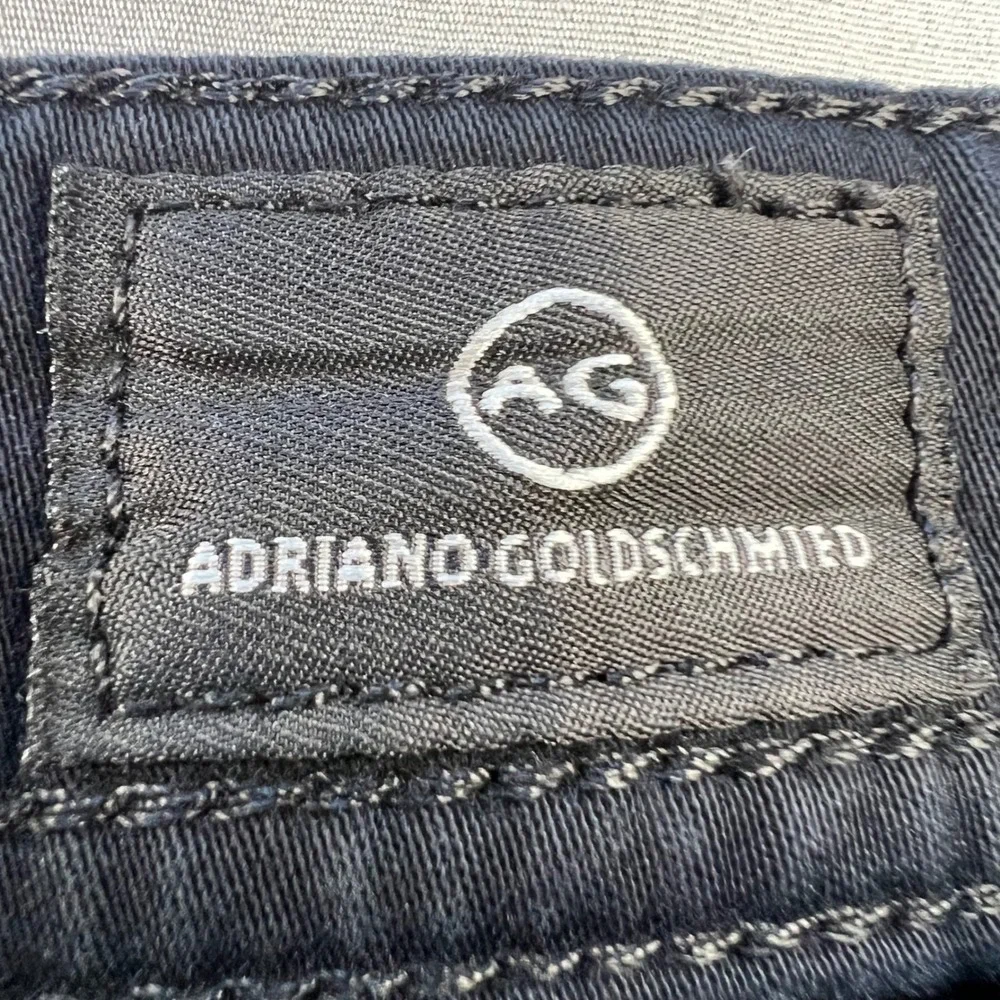 AG Adriano Goldschmied The Protege Straight Leg Mens Jeans 36x34 Black Stretch‎